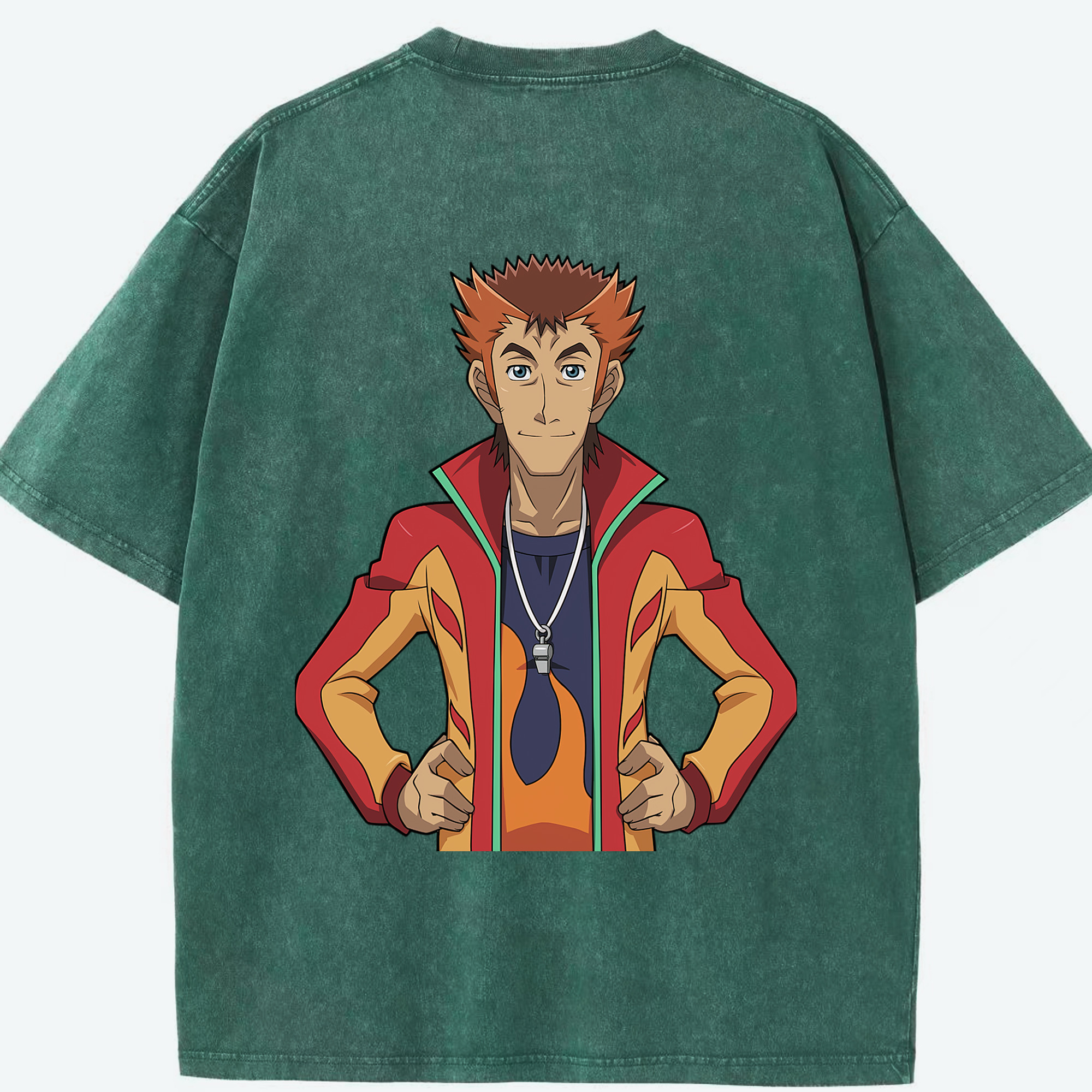 （画像用） 遊☆戯☆王 Yu-Gi-Oh! 綿100% ヴィンテージ風 半袖Tシャツ（背面プリント）